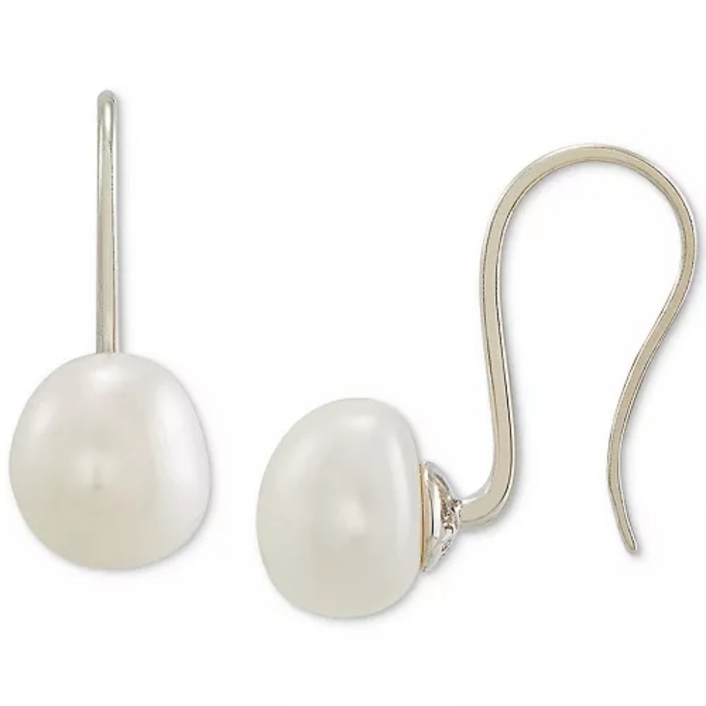Baroque Cultured Freshwater Pearl Drop Earrings